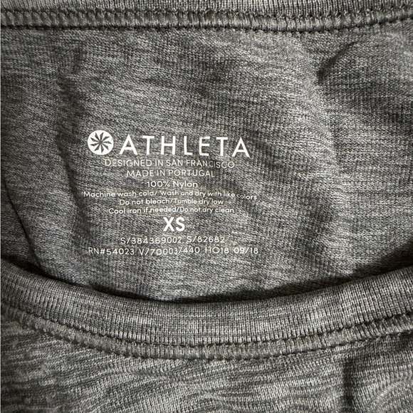 Athleta Gray Sleeveless Performance Tank with Micro-Perforated Front - Picture 3 of 5